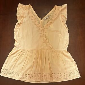 NWT LOFT Peach Sleeveless Top